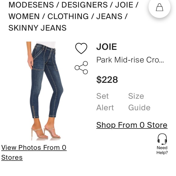 Joie Denim crop Jeans - Picture 4 of 6